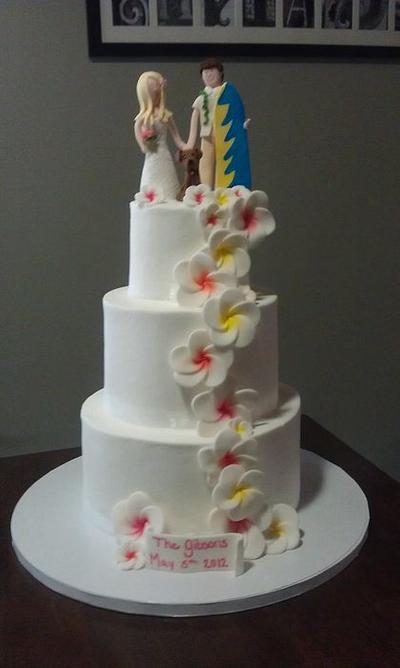 Hawaiian Wedding cake  - Cake by Pam from My Sweeter Side