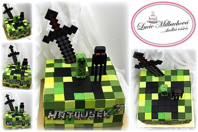 Minecraft - Cake by Lucie Milbachová (Czech rep.)