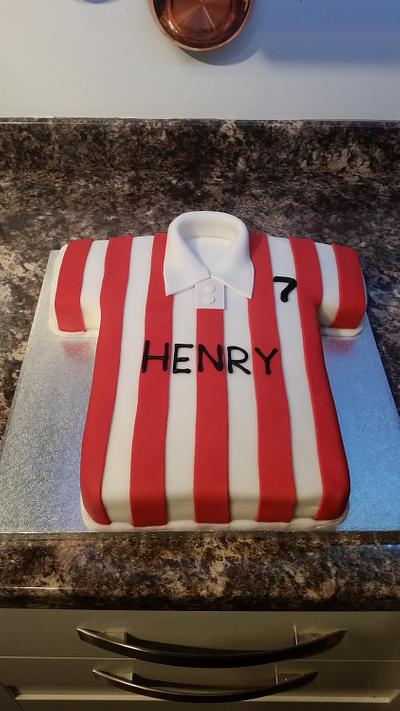 Sunderland FC Football Shirt Cake - Cake by Sugar Chic