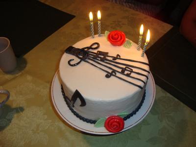Musical Notes - Cake by Julia 