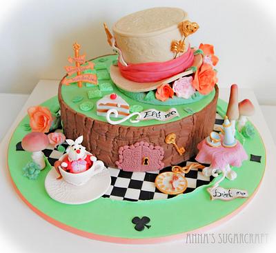Mad Hatter Tea Party - Cake by Anna Stasiak