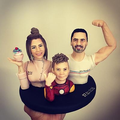 family portrait 💕 - Cake by Tuba Fırat