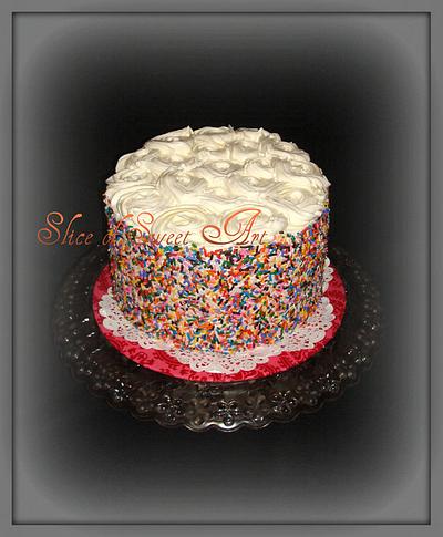 Sprinkles & Roses - Cake by Slice of Sweet Art