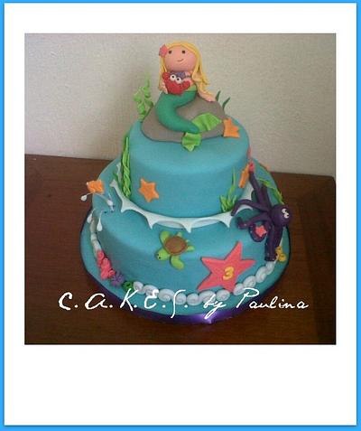 Princess Isabella's under the sea cake! - Cake by Paulina