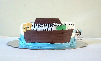 Noah's Ark Baby Shower Cake - Cake by Carsedra Glass