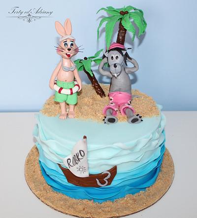 Nu pogodi on the beach - Cake by Adriana12