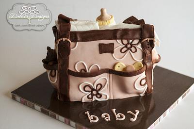 Baby Girl Diaper Bag - Cake by Delicia Designs