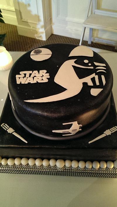 "Star Wars" Groom's Cake - Cake by Eicie Does It Custom Cakes
