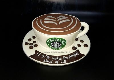 Starbucks lover cake - Cake by Sweet Mantra Homemade Customized Cakes Pune