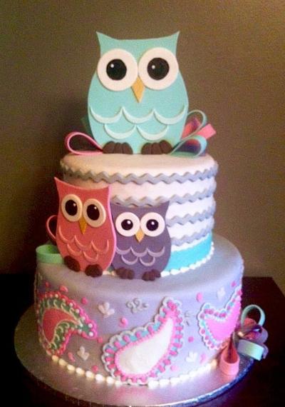 1st Owl Cake - Cake by Melanie Mangrum