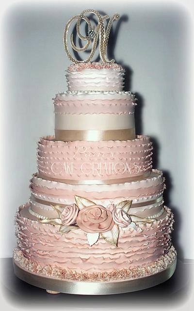 wedding cake  - Cake by Pamela Iacobellis