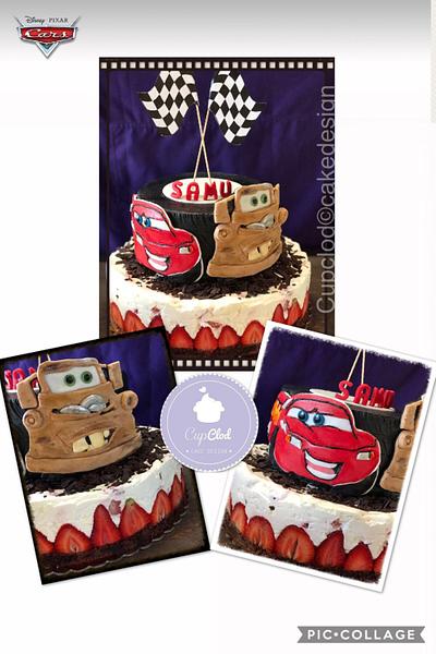 Cars cheesecake "Saetta e Cricchetto" - Cake by CupClod Cake Design