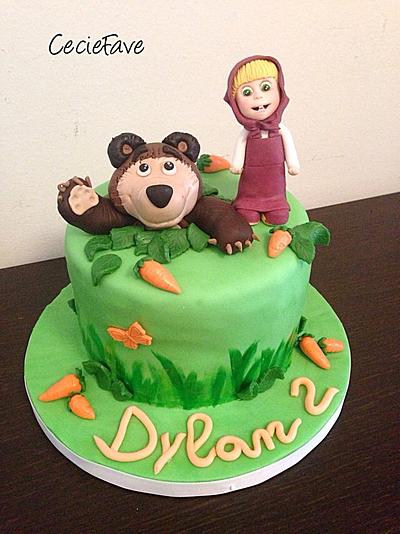 Masha and the Bear - Cake by CecieFave by Cecilia Favero