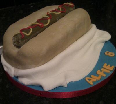 hot dog cake  - Cake by KerryCakes