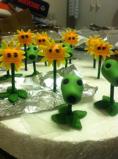 Plants versus zombies - Cake by Karen Seeley
