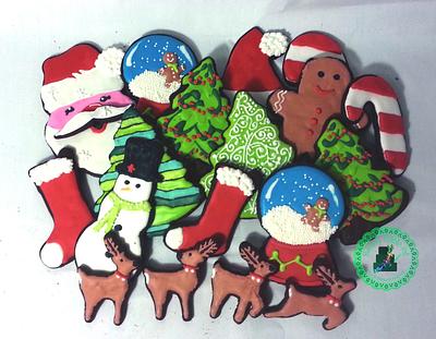 Christmas Sugar Cookies - Cake by Becca's Edible Art
