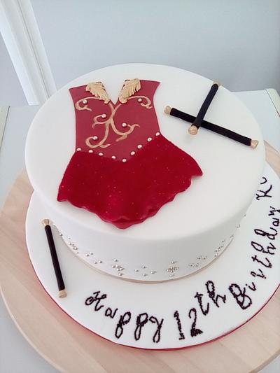 Baton twirling birthday cake - Cake by Combe Cakes