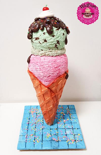3D ice cream, anyone? - Cake by MileBian