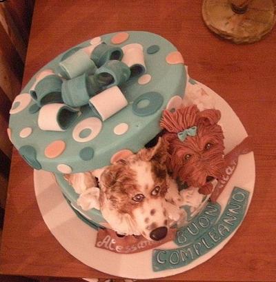 sweet dogs - Cake by ramona_pop