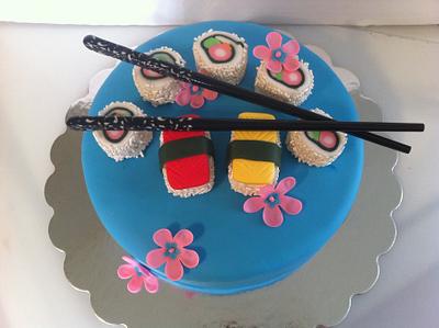 Sushi Cake - Cake by Nikki Belleperche