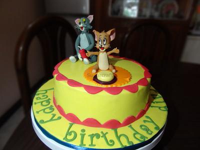 Tom and Jerry Theme Cake  - Cake by Mini's Sugarcraft