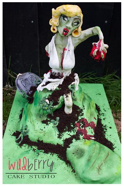 Marilyn Zombie Cake - Cake by Wildberry Cake Studio