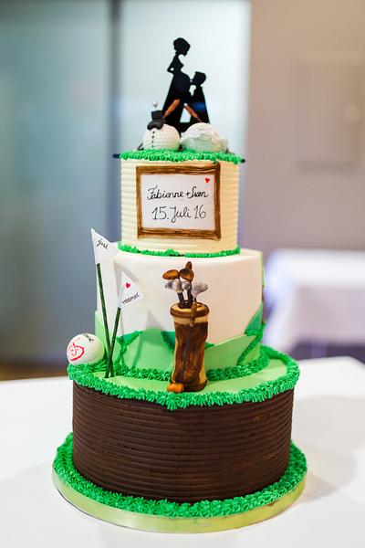 Golf wedding - Cake by Nina Lang
