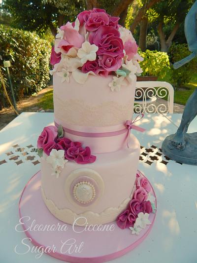 Flower cake!! - Cake by Eleonora Ciccone