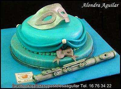 The Mask and the Flute - Cake by Alondra Aguilar
