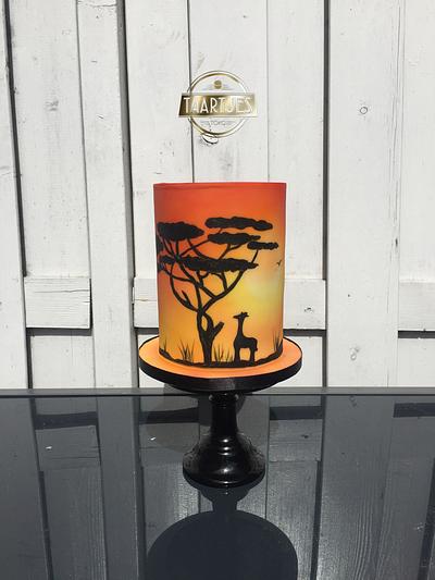 African sunset - Cake by Taartjes Toko 