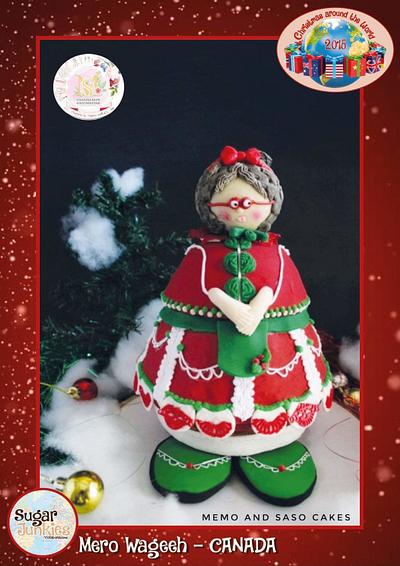 Mrs Santa from Canada - Christmas around the world collaboration 🤶🇨🇦 - Cake by Mero Wageeh