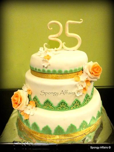 35th Anniversary cake! - Cake by Meenakshi S