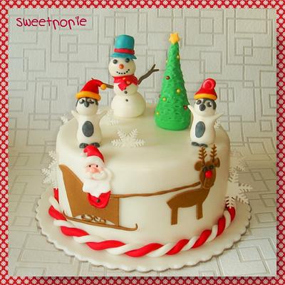 christmas cake  - Cake by Sweetpopie cakes