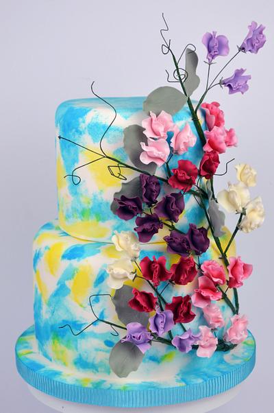 Sugar Sweet Peas  - Cake by Cakes For Show