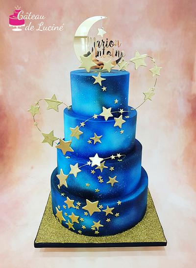 Galaxy wedding cake  - Cake by Gâteau de Luciné