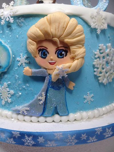 Frozen inspired cake  - Cake by Cakes by Maray