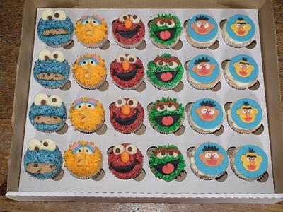 Sesame Street Cupcakes - Cake by Dollybird Bakes