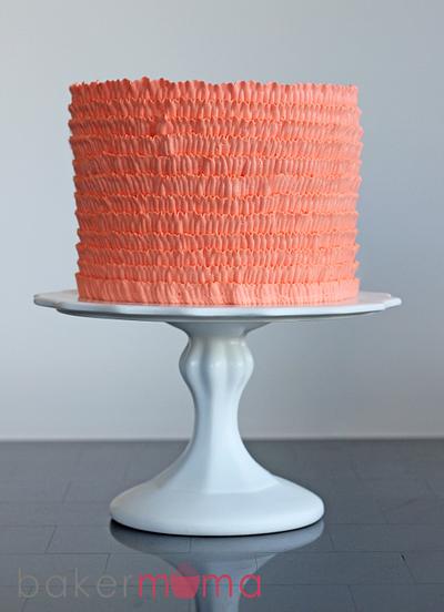 Buttercream ruffle cake - Cake by Bakermama