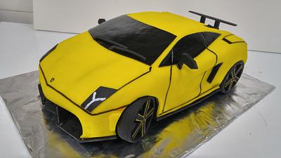 Lamborghini cake - Cake by jimmyosaka