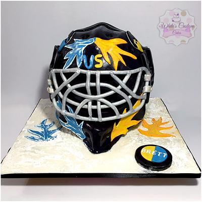 Goalie cake - Cake by Sabrina - White's Custom Cakes 