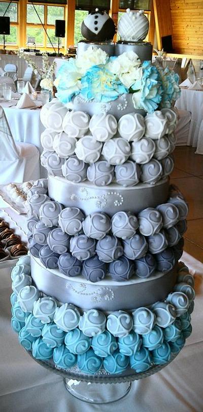 Cake Bite Wedding Cake  - Cake by Yolanda Marshall 