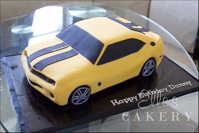 Transformers Bumblebee Camaro! - Cake by LadyTangerine