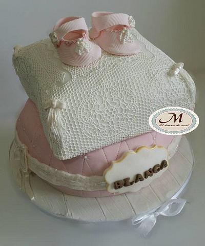CUSHIONS CAKE CHRISTENING - Cake by MELBISES