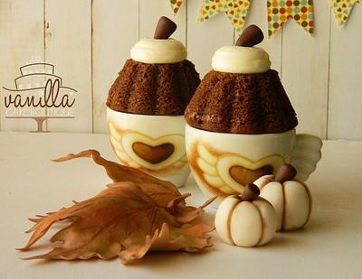 Pumpkins in Cup - Cake by Vanilla cake boutique