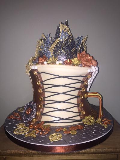 Feathered steampunk - Cake by BakersDreamCakes