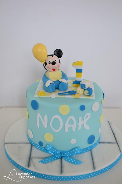 Baby Mickey Mouse cake - Cake by LavenderCupcakes