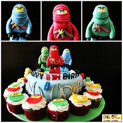 Ninjago Cake and cupcakes - Cake by Chai, Etc