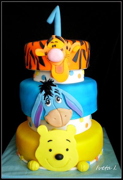 Winnie the Pooh and friends - Cake by Ivule