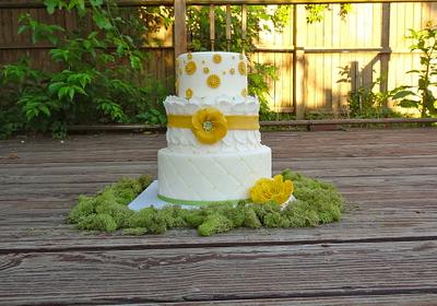 Lemon/Lime Wedding cake  - Cake by Heidi