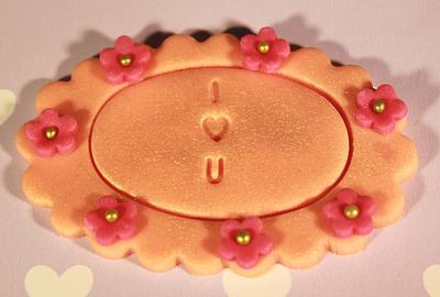 'I Love You' Cupcake Topper - Cake by SweetSensationsLancs